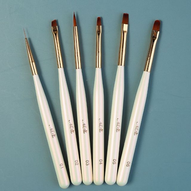 네일 아트 브러시 세트 6종 젤네일 전용 붓 브러쉬