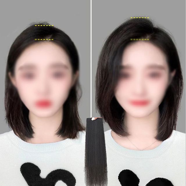 키밍 헤어 뽕 볼륨 부분가발 피스 정수리 가발 25CM