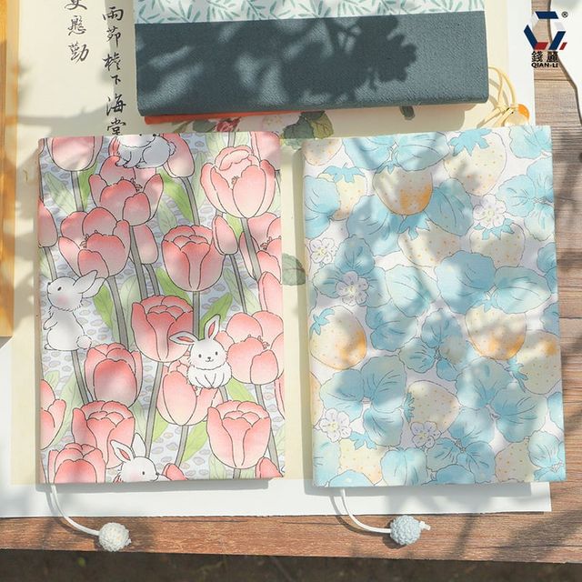 패브릭 북커버 책커버 A5 플라워 빈티지 다이어리커버