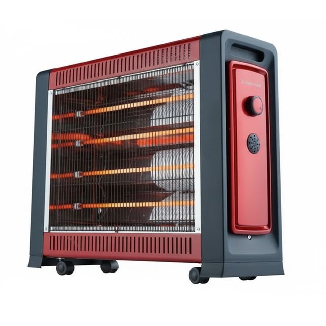 유로파크7800 점보 전기히터 석영관 난로 이동식바퀴 난방기 전열기