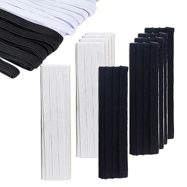 중폭 12골 면고무줄 2.5m 천고무밴드 5개