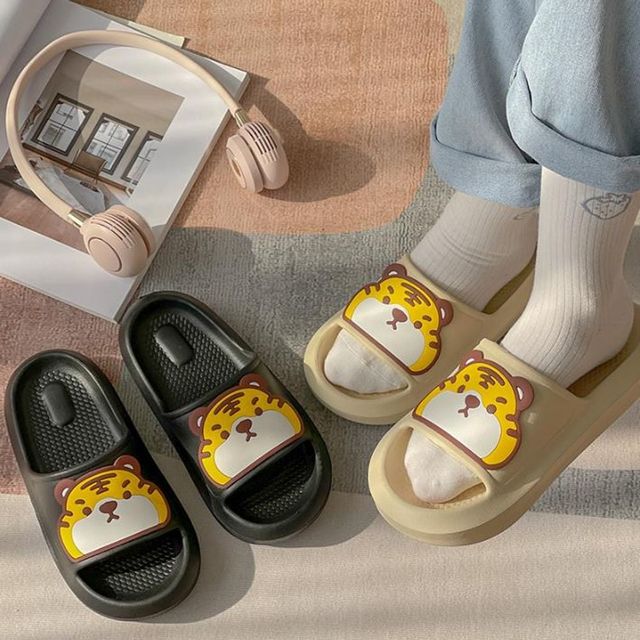 키밍 귀여운 호랑이 캐릭터 여름 실내 슬리퍼