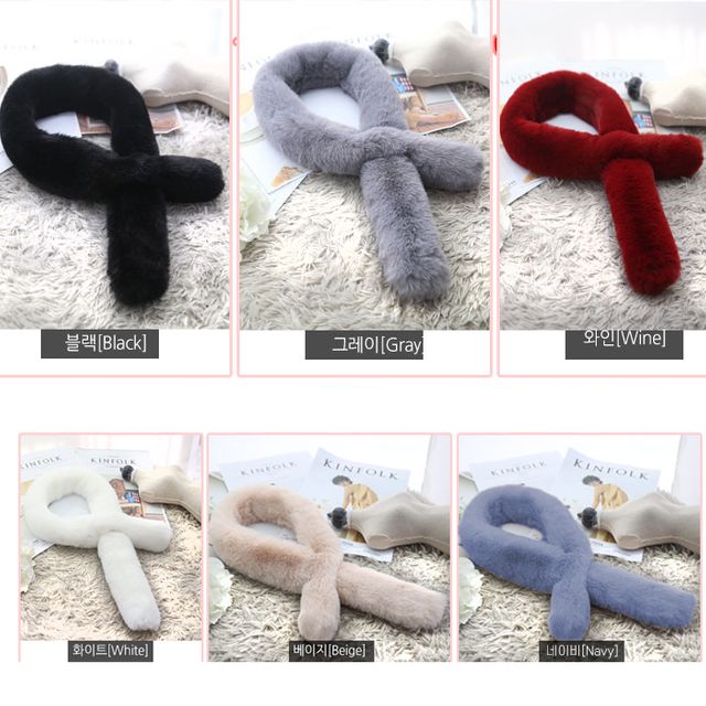 901 쁘띠 퍼 목도리 겨울 머플러 TK-1005001