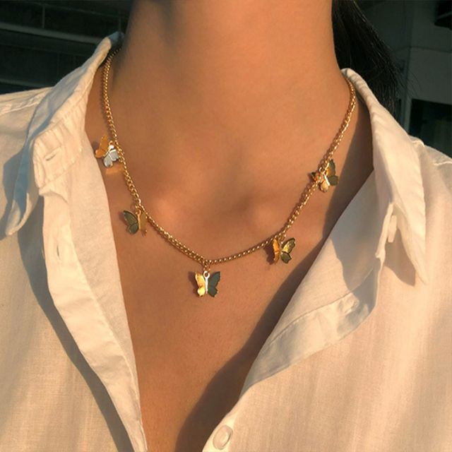 컷팅 블링 나비 목걸이 OSM-1006269