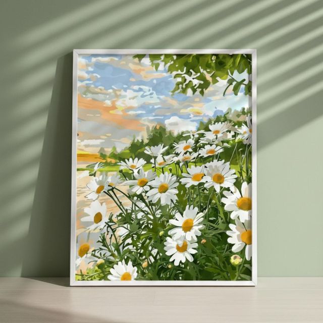 DIY 명화 그리기 40x50cm 국화꽃밭 힐링 취미 셀프 인테리어 유화 OV-1004473