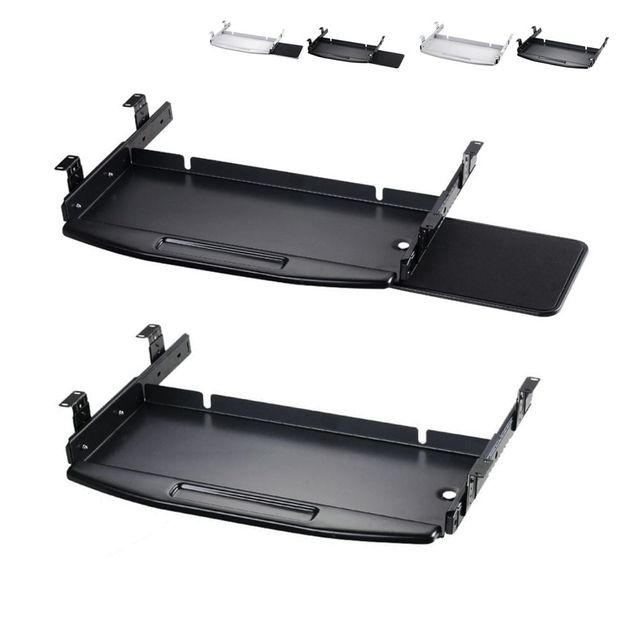 키밍 메탈 각도조절 슬라이딩 키보드 트레이 받침대