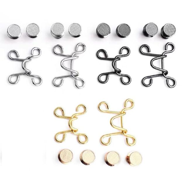 바지 허리 조절 단추 4세트 옷수선 요술버튼 클립