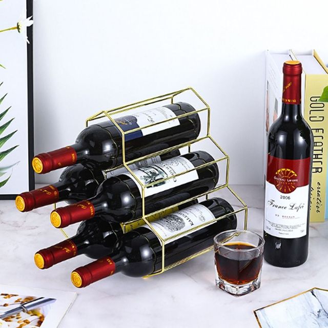 철제 와인랙 6구 와인거치대 와인보관대