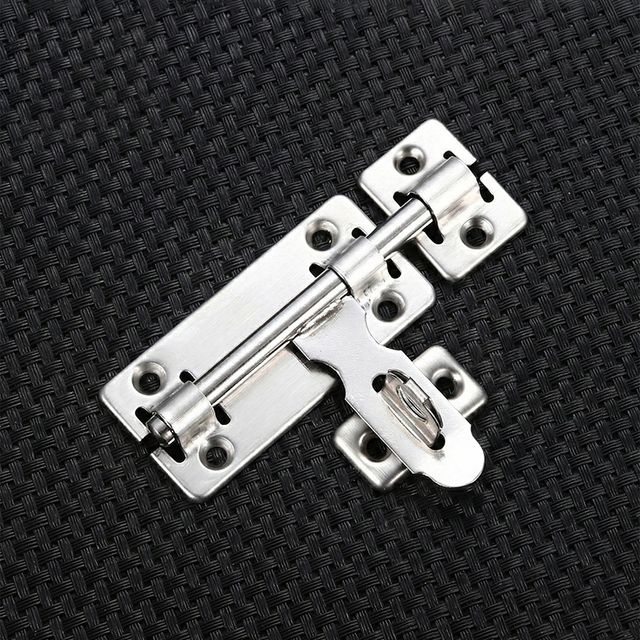 스텐 빗장 문고리 경첩 문 잠금 장치 걸이 4 나사포함