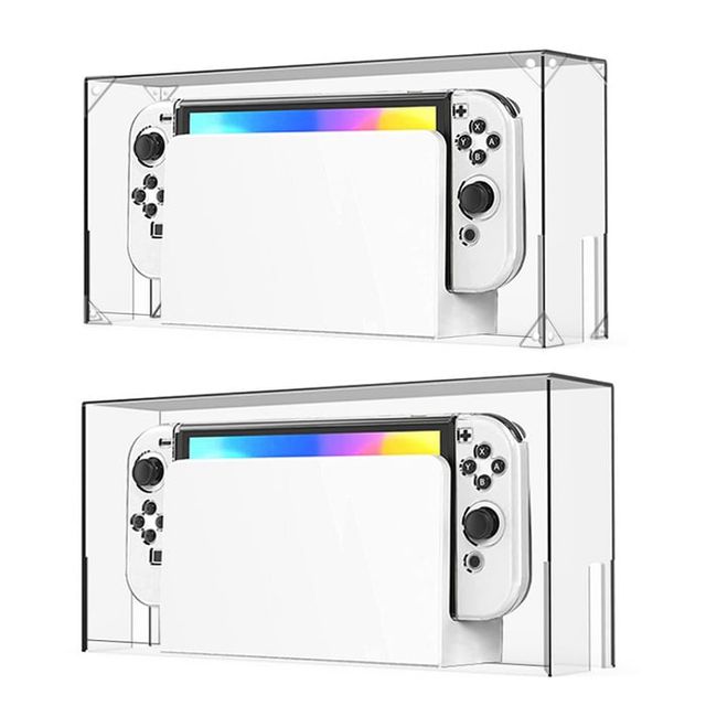 게임기 투명 아크릴 케이스 먼지방지 진열대 기본형