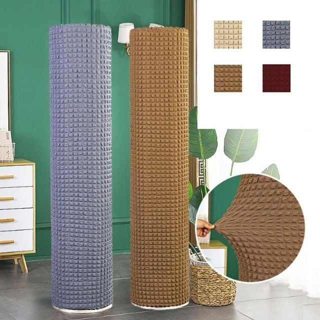 키밍 단색 방수 에어컨 커버 원형 패브릭 덮개