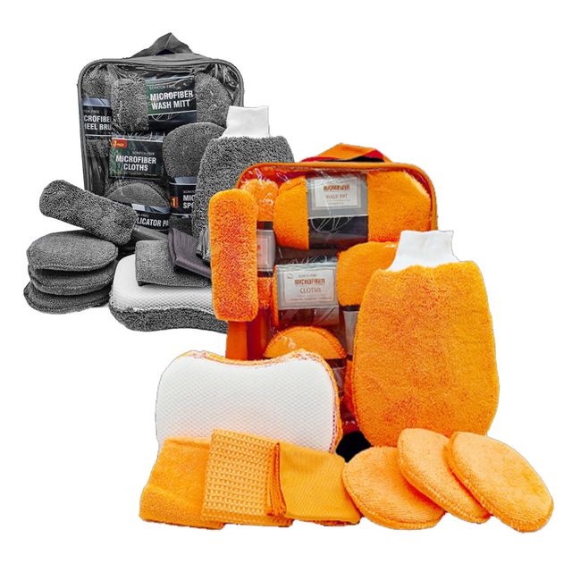 세차용품 9종 선물세트 스펀지 세차타월 광택 브러시