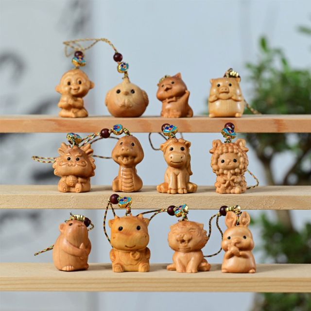 십이간지 동물 열쇠고리 복 키링 LM-0617