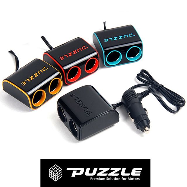 퍼즐185 컬러 멀티소켓 라인식 2구멀티 차량