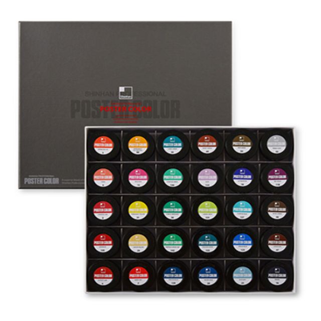 신한포스터칼라 전문 40ml 30색 B형 - 38071