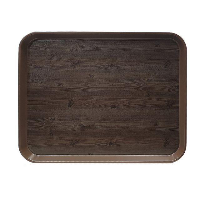 옹이 나무무늬 업소용 사각쟁반 5호