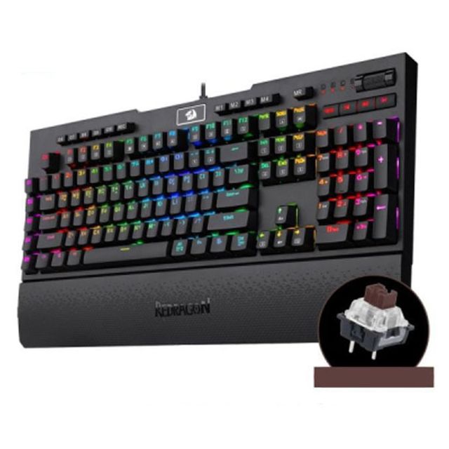 Redragon BRAHMA RGB 기계식 게이밍 키보드 갈축