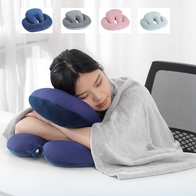 키밍 사계절 사무실 차량용 낮잠 쿠션 베개 휴대용