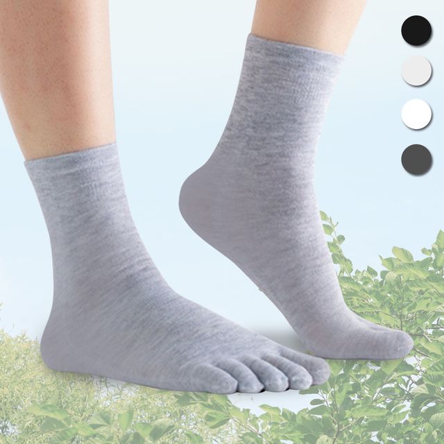 쿨 토삭스 여름 발가락 양말 중목 시원한 면 땀안차는