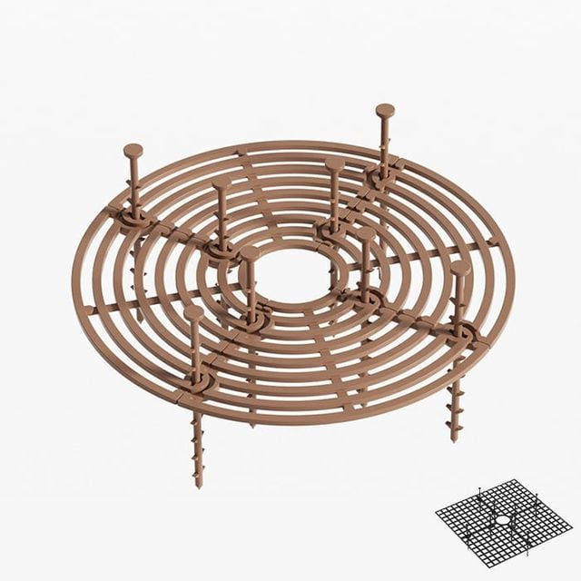 흙지킴이 화분덮개 훍 보호 커버 가리개 원형 소형