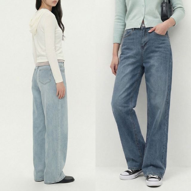 스판 워싱 세미와이드 데님팬츠 4color JEB-1006491