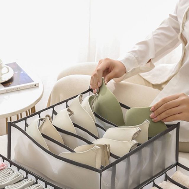 의류수납대 6구 칸칸이 속옷 수납함 정리함 분리대