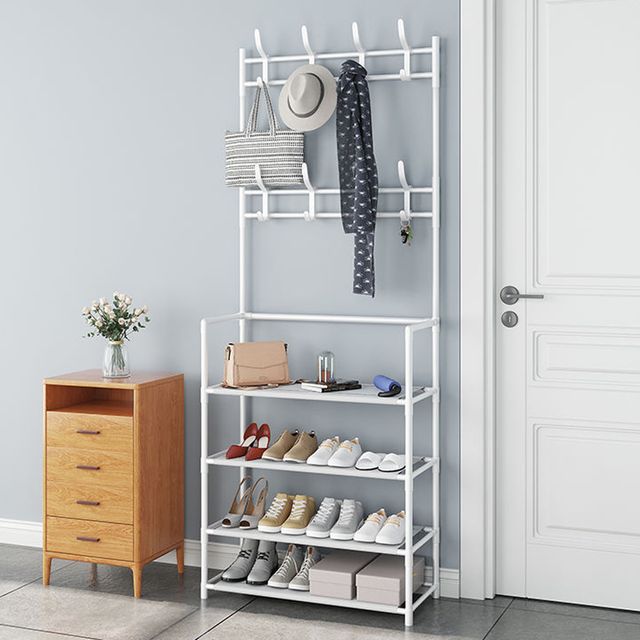 다용도 행거 신발장 튼튼한 조립식 철제 선반 렉