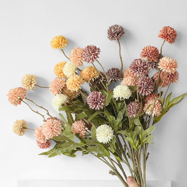 OHS-LIIF3044 민들레 조화 장식 꽃다발