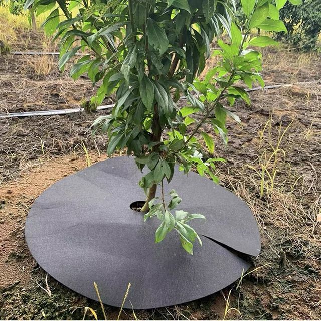 가정용 잡초 매트 10p 나무보호 뿌리 수목덮개52cm