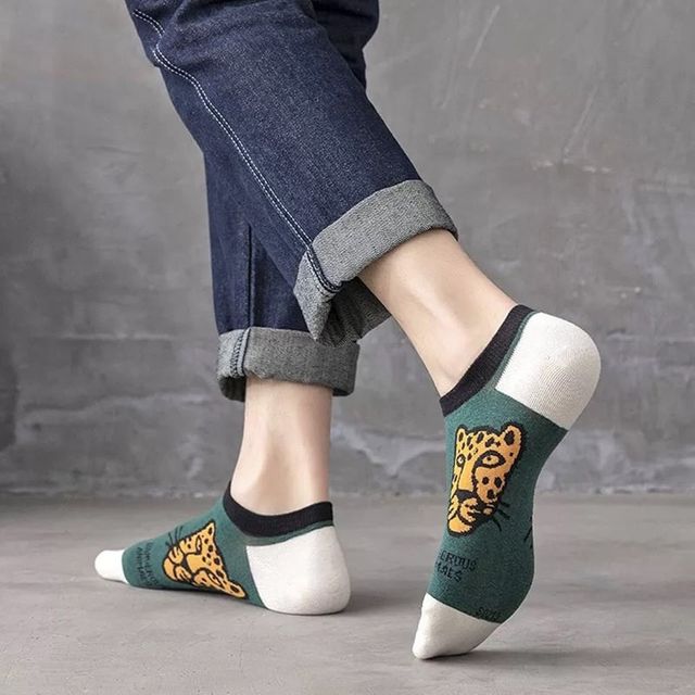 키밍 귀여운 캐릭터 양말 5세트 남성 발목양말 단목 삭스