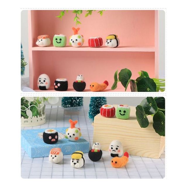 DIY 양모펠트 패키지 9개입 핸드메이드 공예 키트