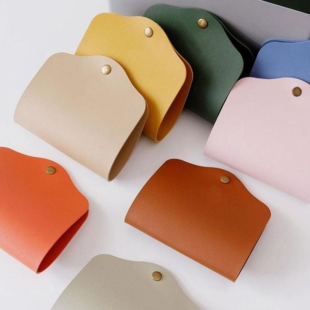 키밍 휴대용 양면 가죽 마스크 보관함 마스크커버