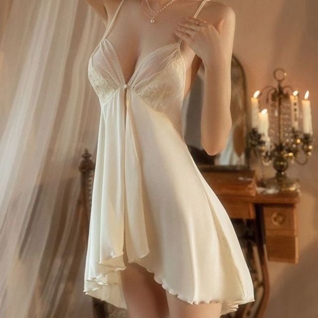 앞트임 쉬폰 슬립 나시 원피스 DS-1006946