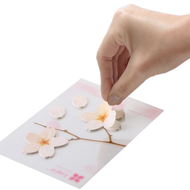 벚꽃 외 대형 스티커리프 모음 점착메모지 나뭇잎