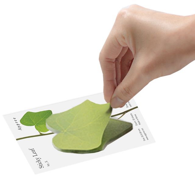 담쟁이넝쿨 외 소형 스티커리프 모음 점착메모지 식물