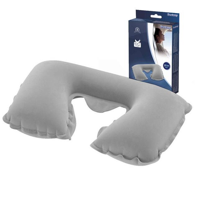 베스트웨이67006 캠핑 여행용 C형 목베개 37cm베게