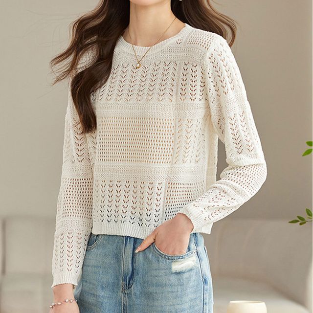 여름 루즈핏 크롭 그물 니트 DK-0058 DK-0058