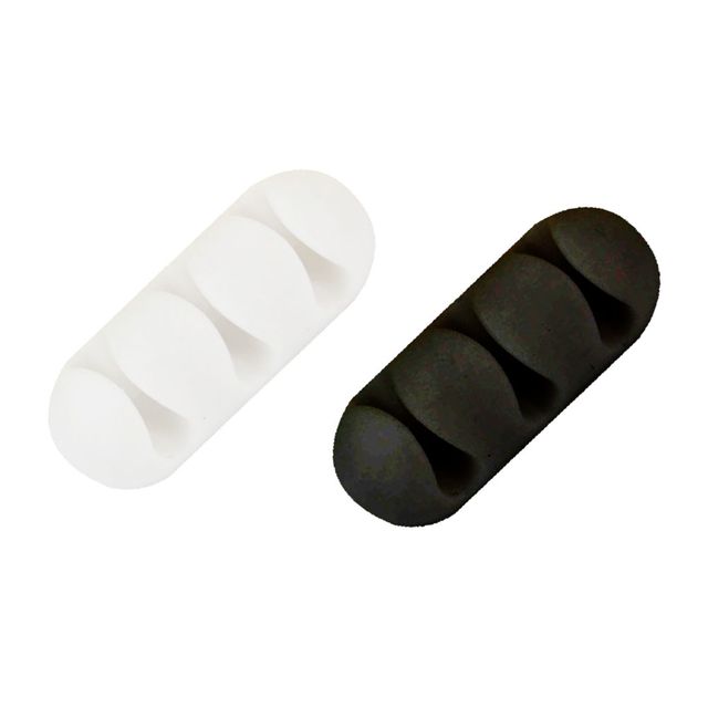 컴퓨터 책상 충전기 선 고정 정리 실리콘