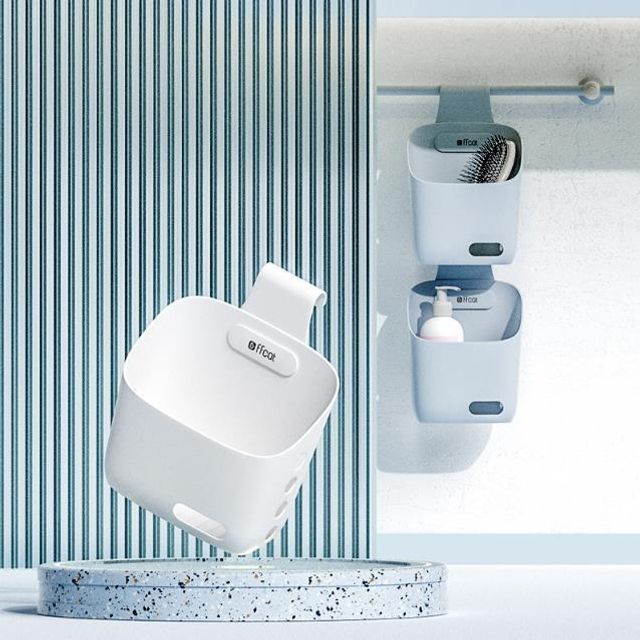 욕실수납 물빠짐 벽걸이형 소품 정리함 바스켓 소형