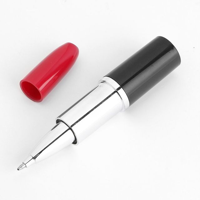 HWA 립스틱 볼펜 1.0mm 흑색 10p세트(제작 로고 인쇄 홍보 기념품 판촉물)