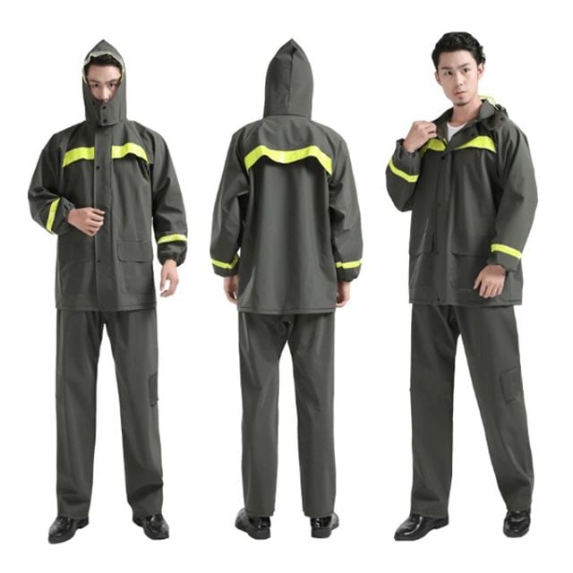 OHS-LILR9008 PVC 방수 작업용 상하의 비옷