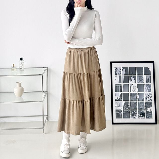 미르아 골덴 캉캉 롱스커트 SD-1004352