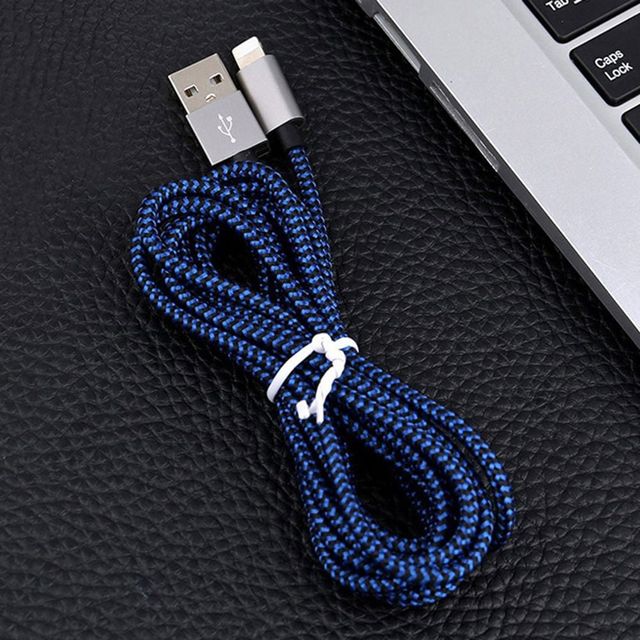 고속 충전 가능한 패브릭 타입 케이블 3미터 5핀 8핀