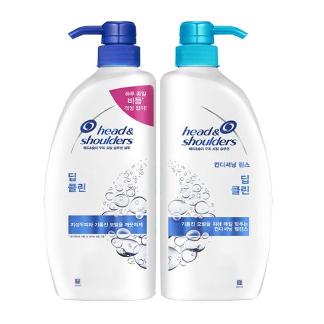 헤드앤숄더 샴푸 린스 딥클린 두피 2종택1