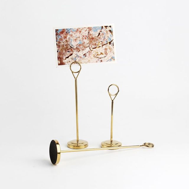 메탈 가격표꽂이 1P 스탠드 종이 메모지 홀더 15cm