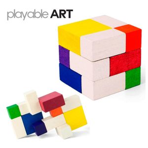 원목블록 플레이어볼아트 큐브 하이라이트 1P 장난감