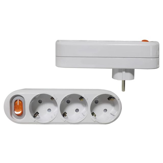 일신 표준 스위치 3구 ㄱ자멀티콘센트