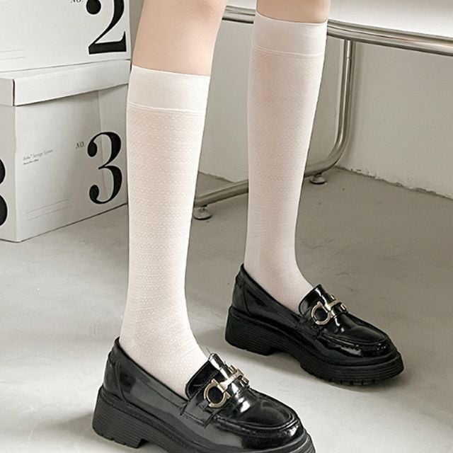 시스루 패턴 니삭스 반스타킹 OSM-1006139