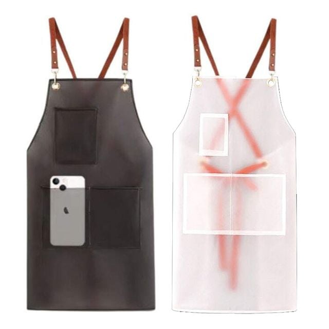 TPU 두꺼운비닐 반투명 방수 앞치마 작업용 압치마