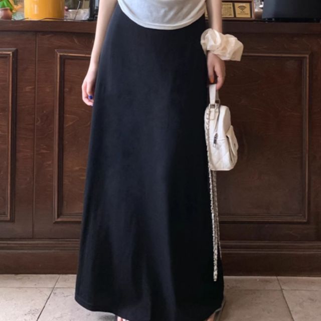편안한 A라인 밴딩 롱스커트 JSC-1004234